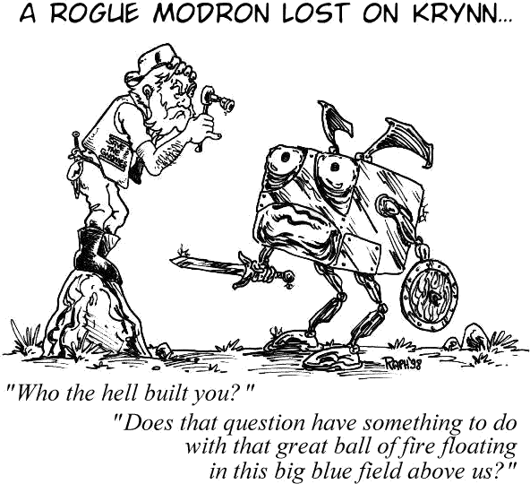 Modron lost on Krynn